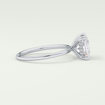 2.0 CT Princess Cut Hidden Halo Lab-Grown Diamond Engagement Ring 15