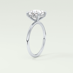 2.0 CT Princess Cut Hidden Halo Lab-Grown Diamond Engagement Ring 17