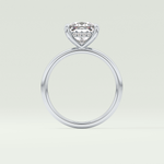 2.0 CT Princess Cut Hidden Halo Lab-Grown Diamond Engagement Ring 18