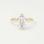 1.5 CT Marquise Cut Hidden Halo Lab-Grown Diamond Engagement Ring 1