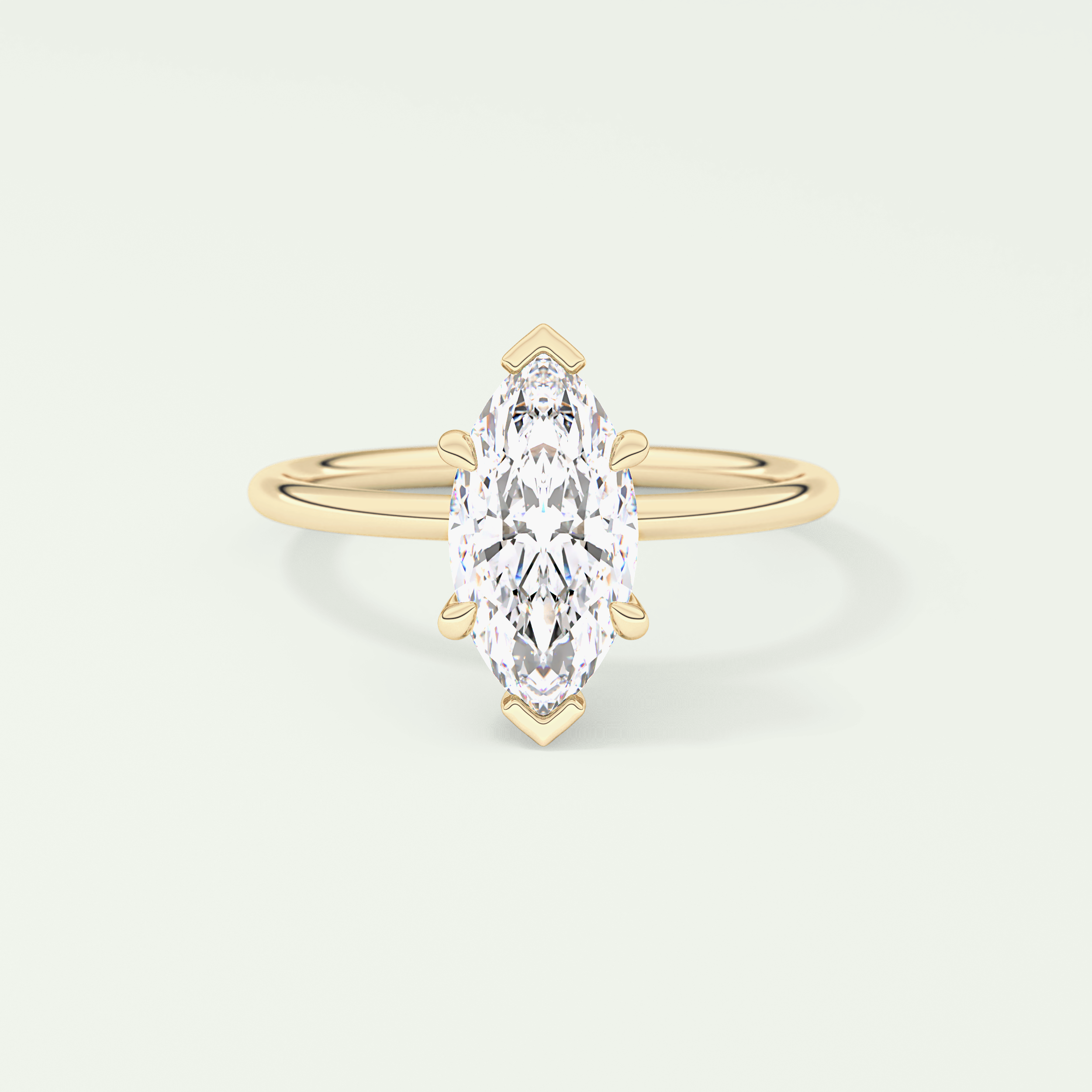 1.5 CT Marquise Cut Hidden Halo Lab-Grown Diamond Engagement Ring 1