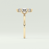 1.5 CT Marquise Cut Hidden Halo Lab-Grown Diamond Engagement Ring 4
