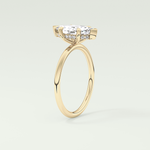 1.5 CT Marquise Cut Hidden Halo Lab-Grown Diamond Engagement Ring 5