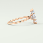 1.5 CT Marquise Cut Hidden Halo Lab-Grown Diamond Engagement Ring 9