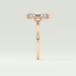 1.5 CT Marquise Cut Hidden Halo Lab-Grown Diamond Engagement Ring 10