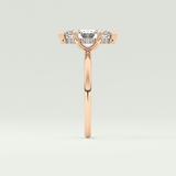 1.5 CT Marquise Cut Hidden Halo Lab-Grown Diamond Engagement Ring 10