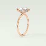 1.5 CT Marquise Cut Hidden Halo Lab-Grown Diamond Engagement Ring 11