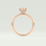 1.5 CT Marquise Cut Hidden Halo Lab-Grown Diamond Engagement Ring 12
