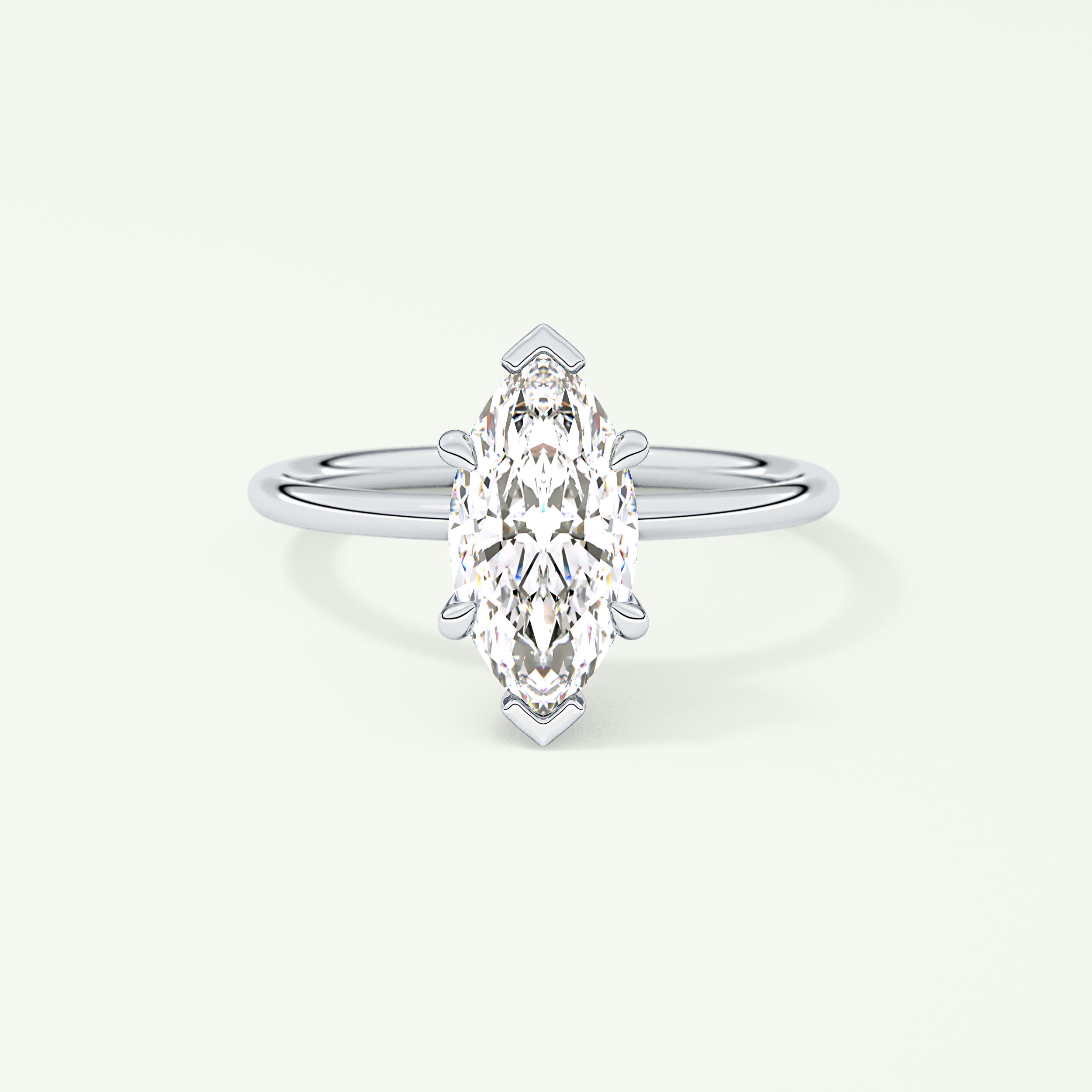 1.5 CT Marquise Cut Hidden Halo Lab-Grown Diamond Engagement Ring 13