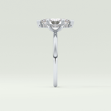 1.5 CT Marquise Cut Hidden Halo Lab-Grown Diamond Engagement Ring 16