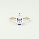 2.0 CT Pear Cut Hidden Halo Lab-Grown Diamond Engagement Ring 1