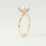 2.0 CT Pear Cut Hidden Halo Lab-Grown Diamond Engagement Ring 5
