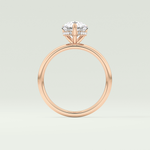 2.0 CT Pear Cut Hidden Halo Lab-Grown Diamond Engagement Ring 12