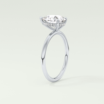 2.0 CT Pear Cut Hidden Halo Lab-Grown Diamond Engagement Ring 17