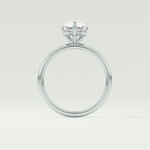 2.0 CT Pear Cut Hidden Halo Lab-Grown Diamond Engagement Ring 18