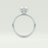 2.0 CT Pear Cut Hidden Halo Lab-Grown Diamond Engagement Ring 18