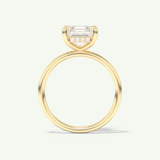 2.0 CT Asscher Cut Hidden Halo Lab-Grown Diamond Engagement Ring