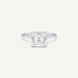 2.0 CT Asscher Cut Hidden Halo Lab-Grown Diamond Engagement Ring