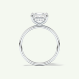 2.0 CT Asscher Cut Hidden Halo Lab-Grown Diamond Engagement Ring