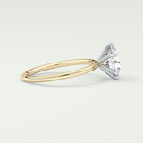 2.0 CT Round Cut Solitaire Lab-Grown Diamond Engagement Ring