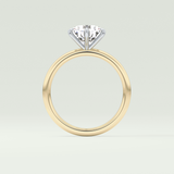 2.0 CT Round Cut Lab Grown Diamond Engagement Ring