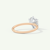2.0 CT Round Cut Solitaire Moissanite Engagement Ring