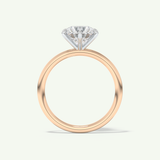 2.0 CT Round Cut Solitaire Moissanite Engagement Ring