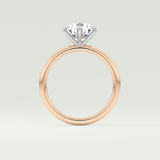 2.0 CT Round Cut Lab Grown Diamond Engagement Ring