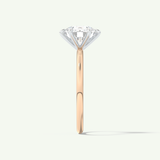 2.0 CT Round Cut Solitaire Moissanite Engagement Ring