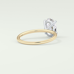 2.0 CT Oval Cut Solitaire Lab-Grown Diamond Engagement Ring 2