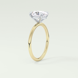 2.0 CT Oval Cut Solitaire Lab-Grown Diamond Engagement Ring 5