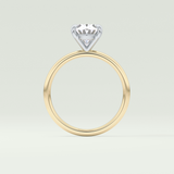 2.0 CT Oval Cut Solitaire Lab-Grown Diamond Engagement Ring 6