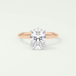 2.0 CT Oval Cut Solitaire Lab-Grown Diamond Engagement Ring 7