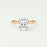 2.0 CT Oval Cut Solitaire Lab-Grown Diamond Engagement Ring 7