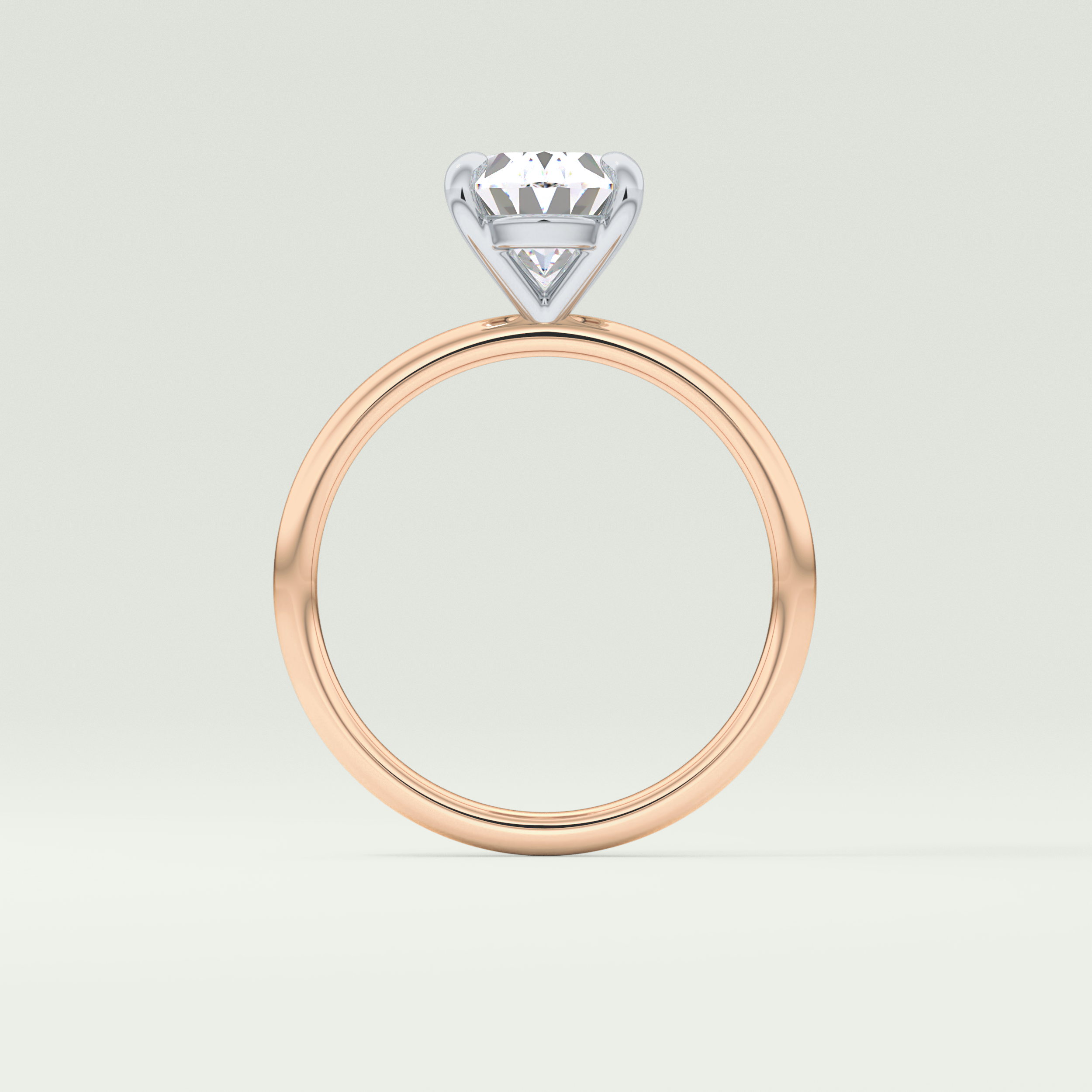 2.0 CT Oval Cut Solitaire Moissanite Engagement Ring 12