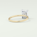 2.0 CT Emerald Cut Solitaire Lab-Grown Diamond Engagement Ring 2