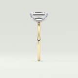 2.0 CT Emerald Cut Solitaire Lab-Grown Diamond Engagement Ring 4