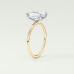 2.0 CT Emerald Cut Solitaire Lab-Grown Diamond Engagement Ring 5
