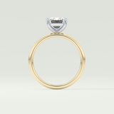 2.0 CT Emerald Cut Solitaire Lab-Grown Diamond Engagement Ring 6