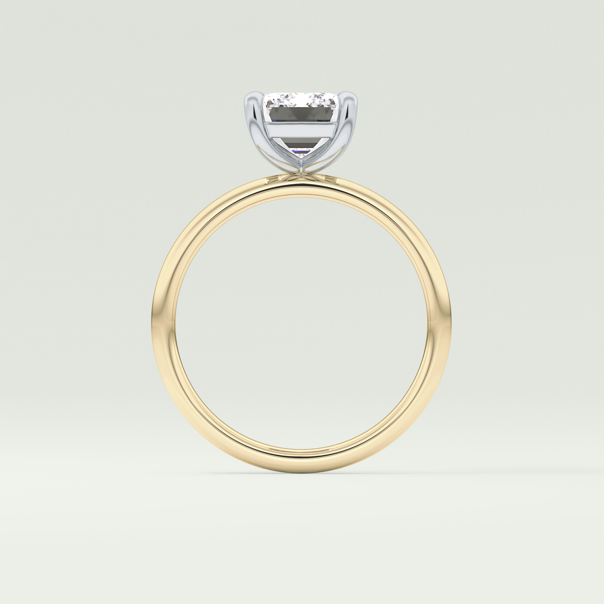 2.0 CT Emerald Cut Solitaire Lab-Grown Diamond Engagement Ring 6