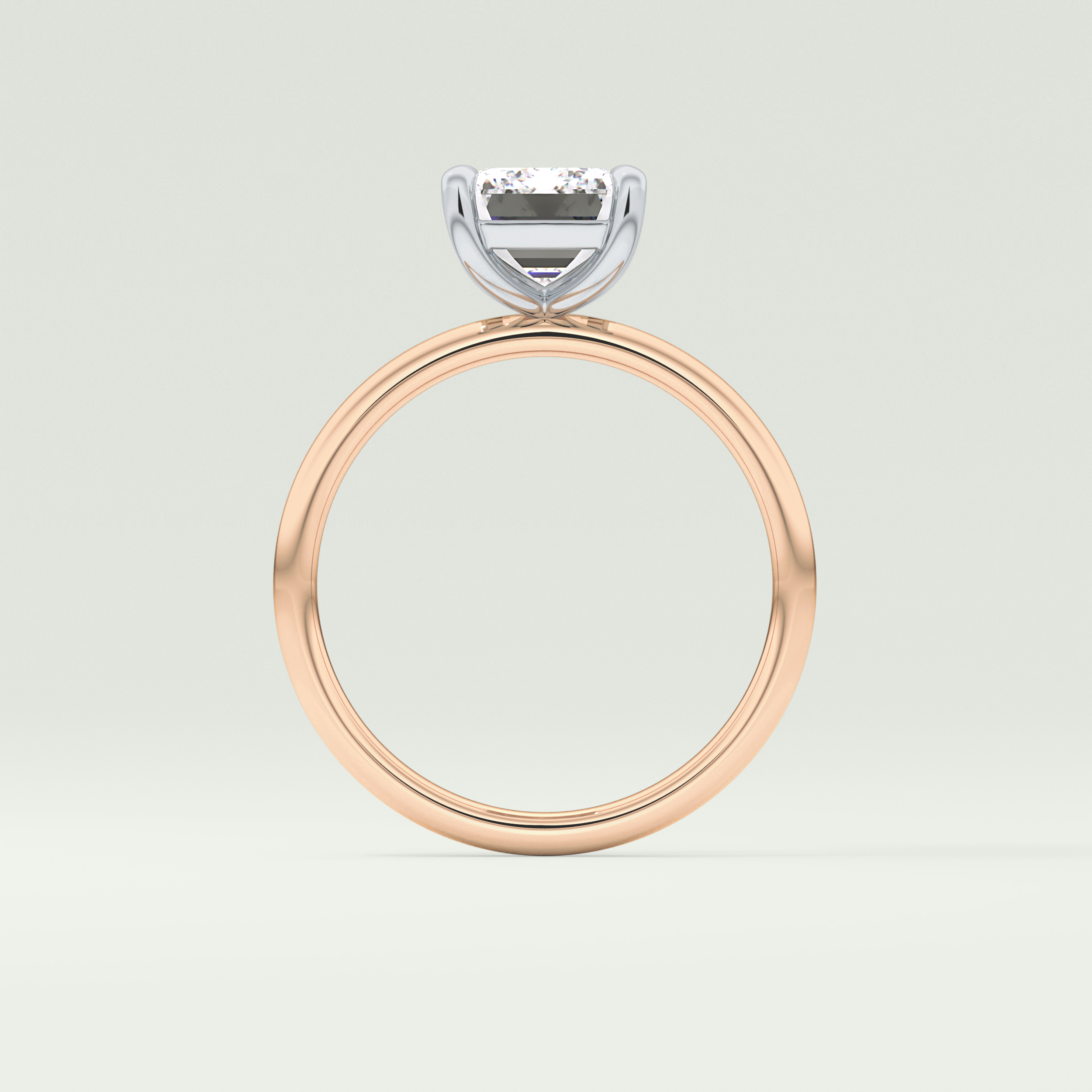 2.0 CT Emerald Cut Solitaire Lab-Grown Diamond Engagement Ring 12