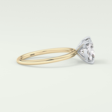 2.0 CT Cushion Cut Lab Grown Diamond Engagement Ring