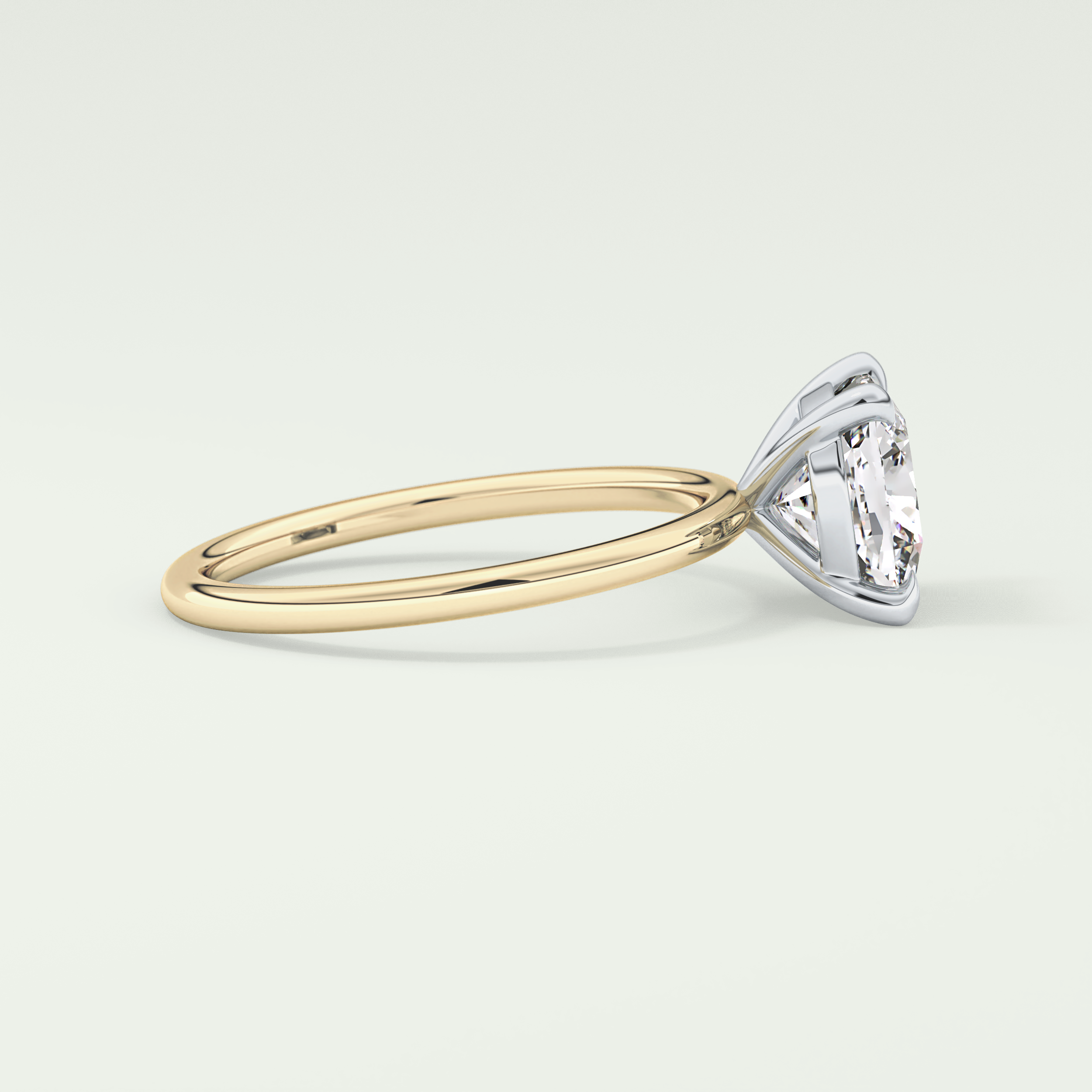 2.0 CT Cushion Cut Lab Grown Diamond Engagement Ring