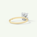 2.0 CT Cushion Cut Solitaire Moissanite Engagement Ring