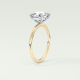 2.0 CT Cushion Cut Lab Grown Diamond Engagement Ring