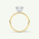 2.0 CT Cushion Cut Solitaire Moissanite Engagement Ring