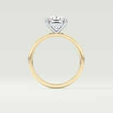 2.0 CT Cushion Cut Lab Grown Diamond Engagement Ring