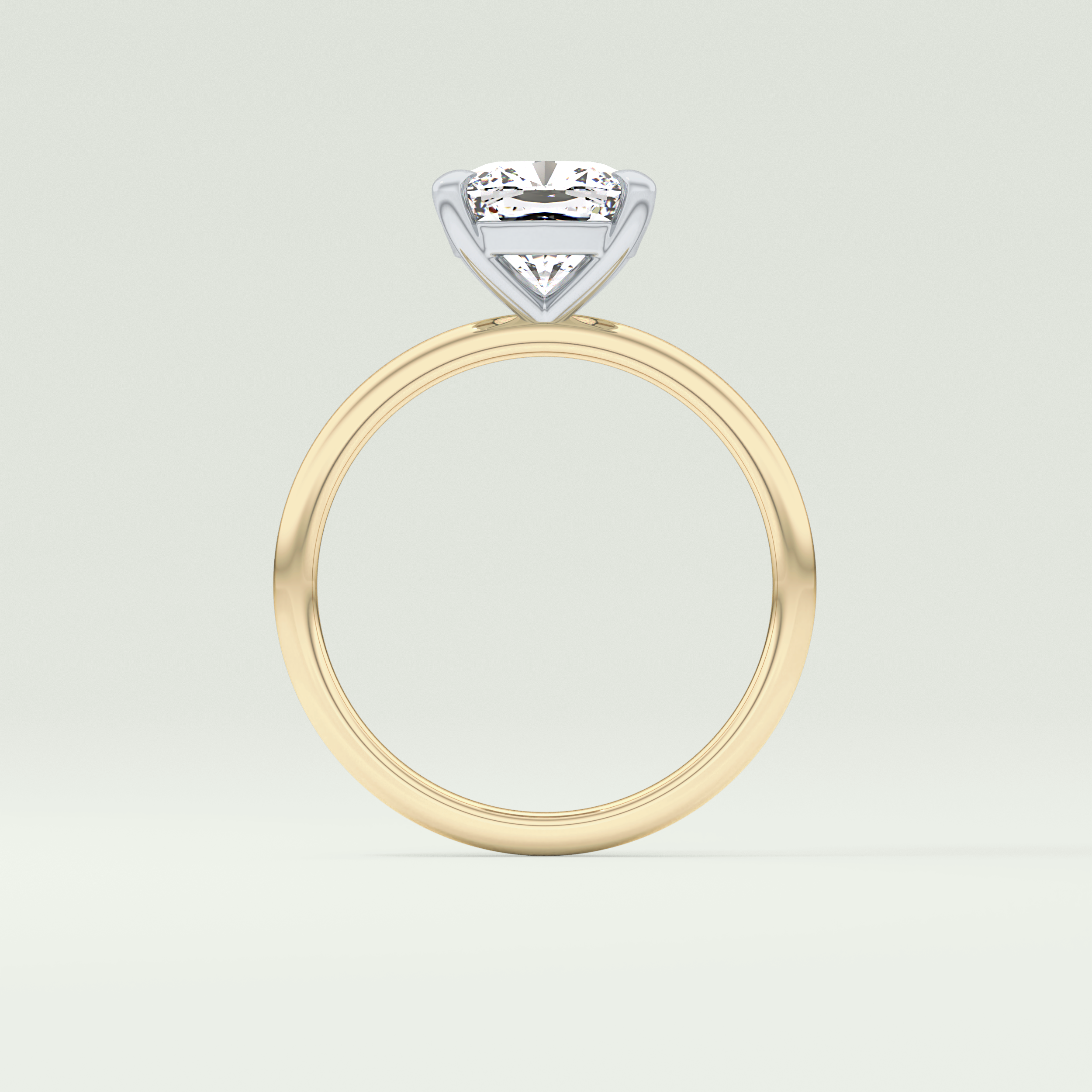 2.0 CT Cushion Cut Lab Grown Diamond Engagement Ring