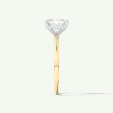 2.0 CT Cushion Cut Solitaire Moissanite Engagement Ring