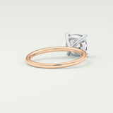 2.0 CT Cushion Cut Lab Grown Diamond Engagement Ring